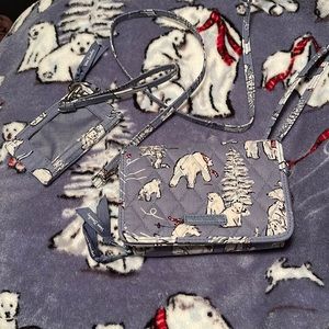 Vera Bradley Beary Merry Polar Bear Print Lot